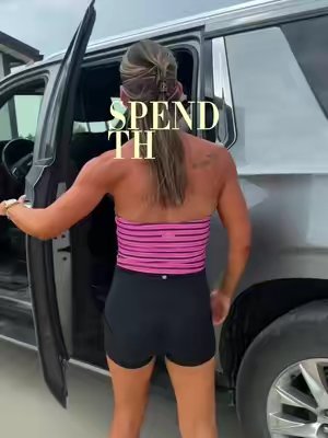 TikTok post by @kelseylwashburn for Just Ingredients. Caption reads: Spend the day with me 🫶 #momsoftiktok #motherhood....