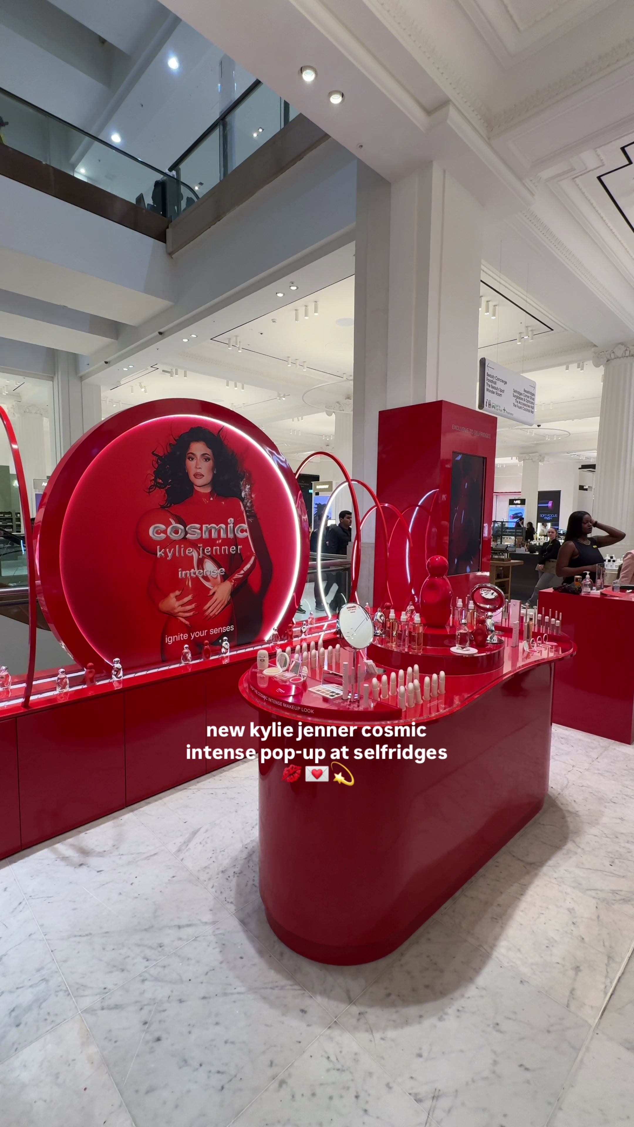 TikTok post by @sophia.pathak for Selfridges. Caption reads: [...] launched this gorgeous pop-up in @Selfridges....