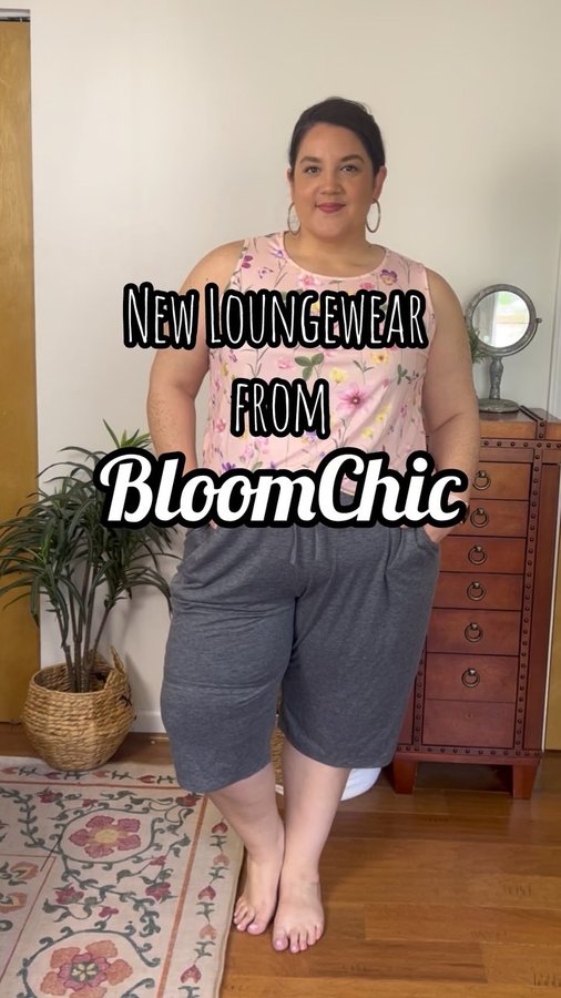 Instagram post by @laura.m.clifford for BloomChic. Caption reads: #AD| @bloomchic loungewear is always so [...].