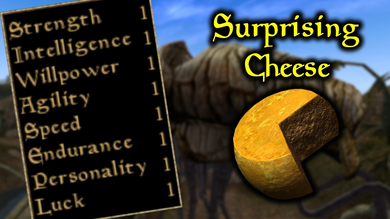 YouTube post by @JustBackgroundNoise for Audible.de. Caption reads: All My Attributes Are Level ONE.