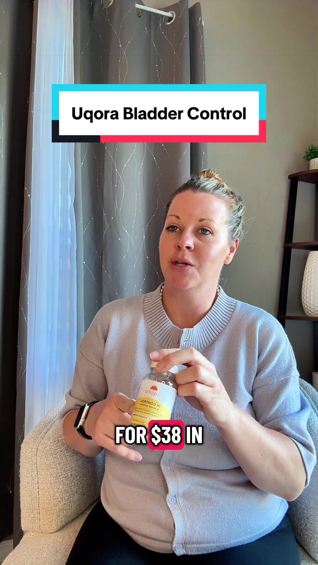 TikTok post by @malynnr for Uqora. Caption reads: [...] #healthproducts #tiktokshopcreatorpicks....