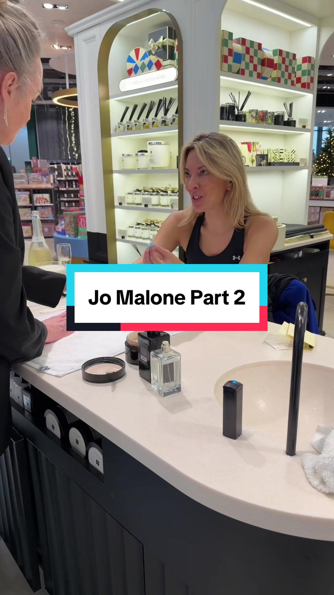 TikTok post by @thesinfluencer for Jo Malone London. Caption reads: As I said in my previous post, I’m a total virgin....