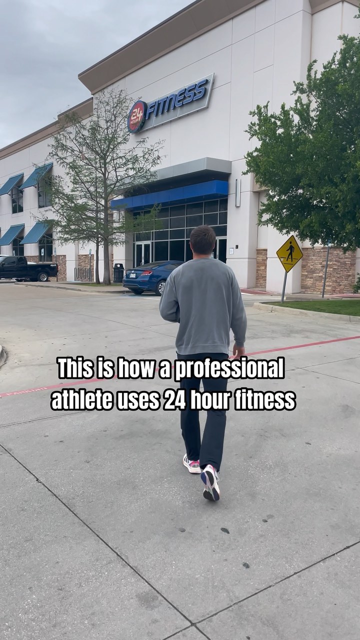 Instagram post by @jackfloood for 24 Hour Fitness. Caption reads: #ad Putting in the work at @24hourfitness is easy,....