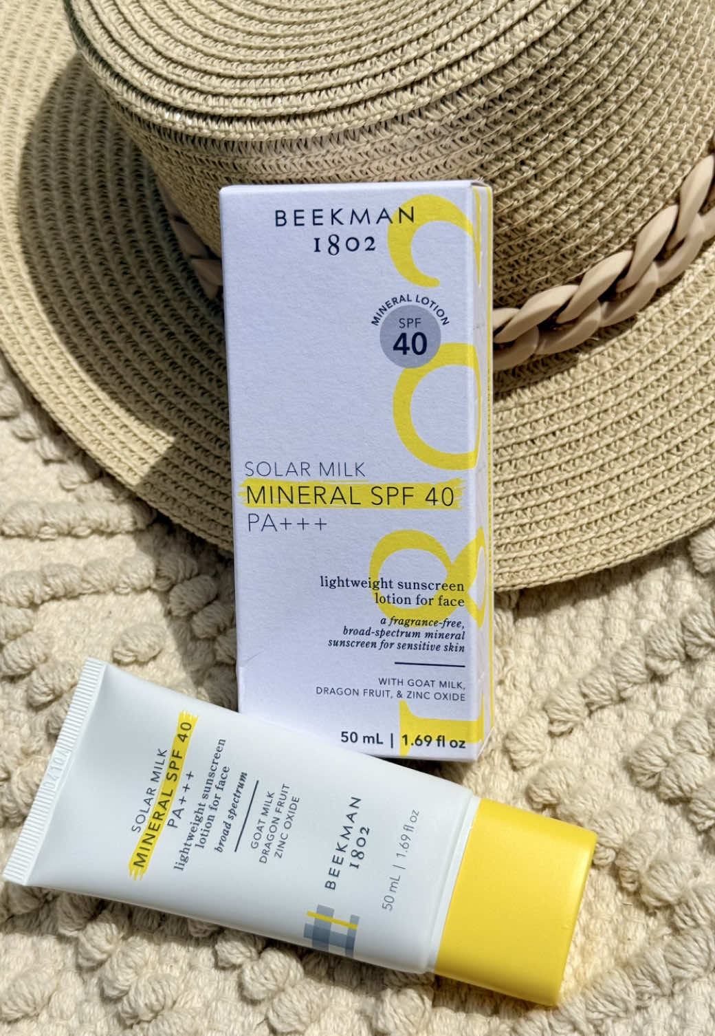 TikTok post by @classyandaffordablefinds for Beekman 1802. Caption reads: [...] it works on all skin types. Beekman1802 just....