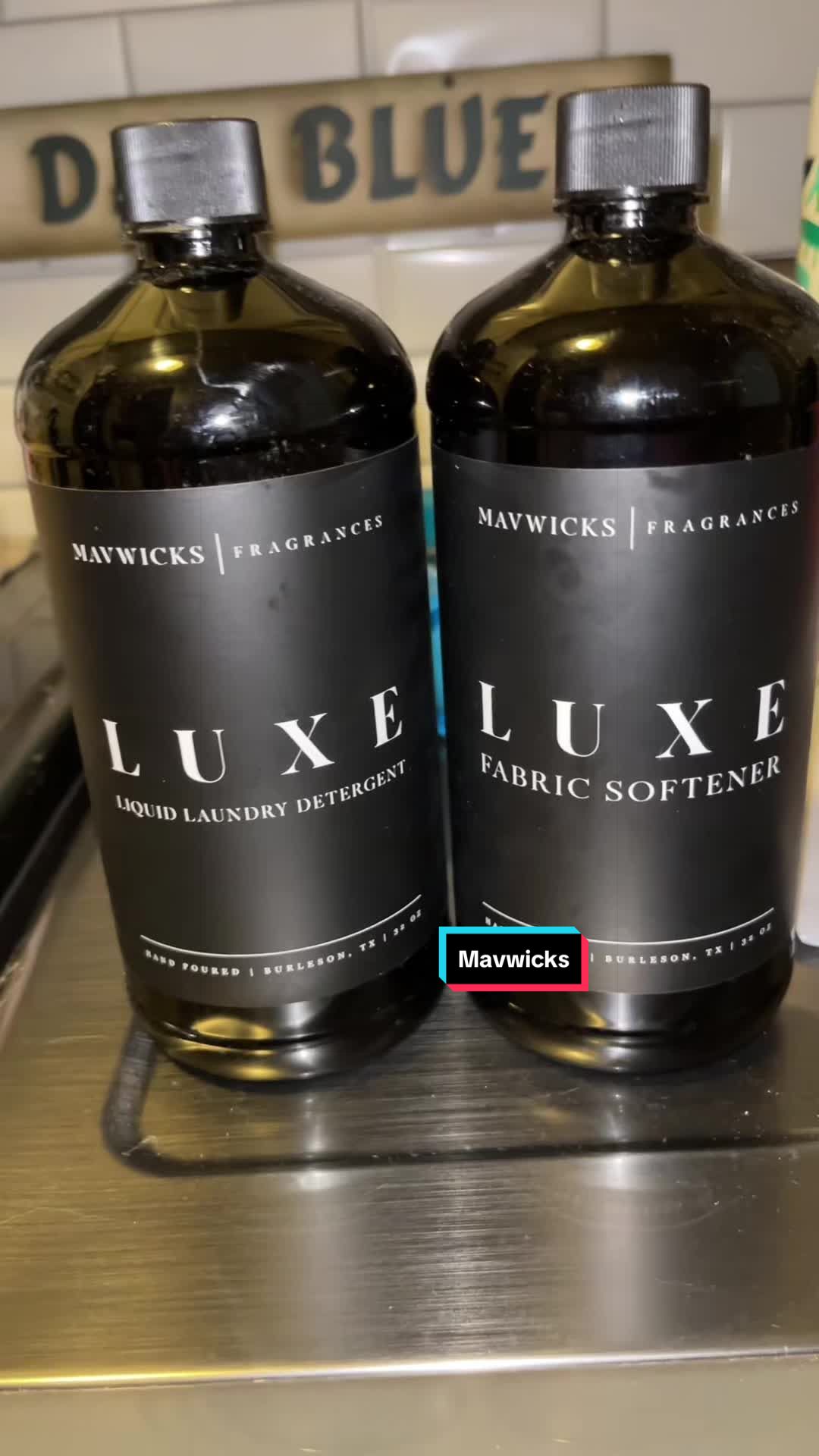 TikTok post by @dskid65 for Mavwicks Fragrances. Caption reads: [...] detergent and fabric softener @Mavwicks....