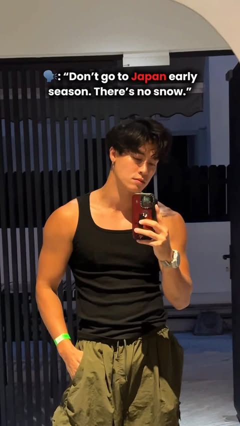 Instagram post by @njltheawesome for GoPro. Caption reads: Is that a trick so the slopes would be empty?....