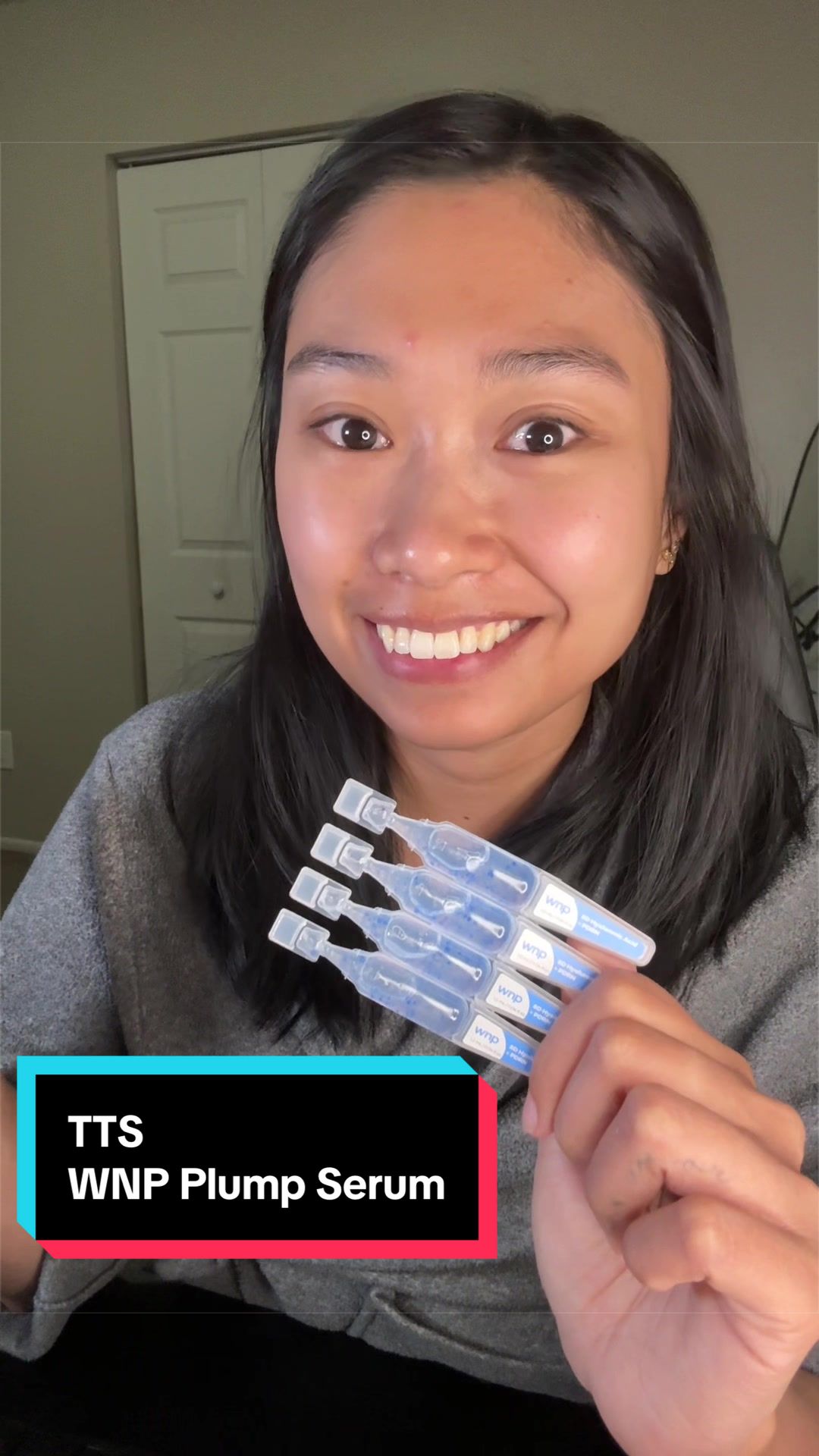 TikTok post by @misspaolasal for WNP_global. Caption reads: [...] be the ultimate serum @WNP SKINCARE....