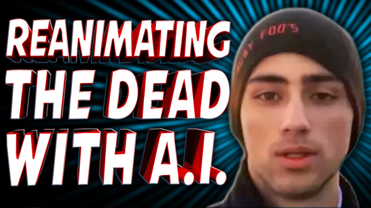 YouTube post by @InternetTodayTV for Washington Post. Caption reads: A.I. Necromancy Needs to Stop - TechNewsDay.