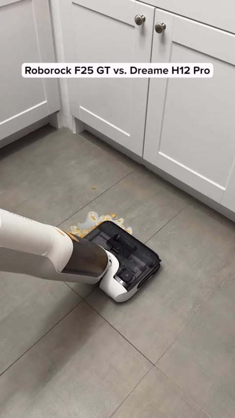 Instagram post by @justice_buys for Roborock. Caption reads: [...] decide which wet/dry vacuum to get? Roborock....