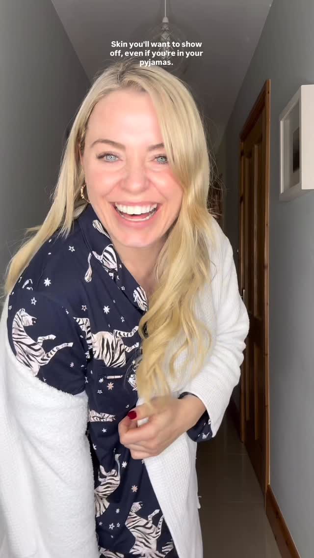 Instagram post by @annagcork for Trinny London. Caption reads: Struggling to find skincare that works? Pregnant?....