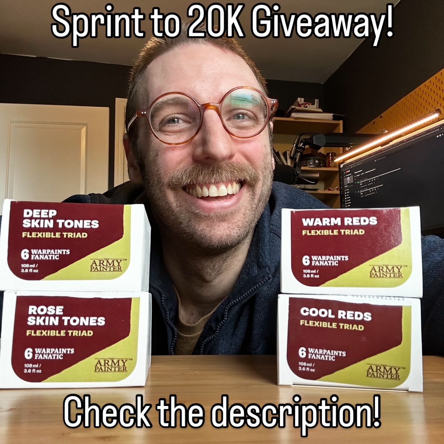 Instagram post by @mobhammer40k for The Army Painter. Caption reads: [...] a little giveaway! There will be 2....