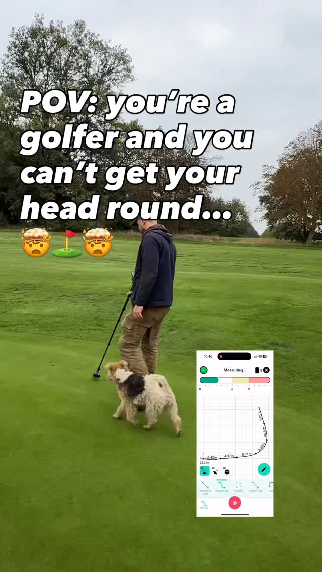 Instagram post by @woolleyparkgolfclub for Moasure. Caption reads: [...] breaks three times? ⛳️

We used the Moasure....