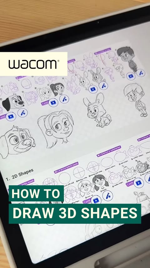 Instagram post by @mitchleeuwe for Wacom. Caption reads: [...] free tutorial sheet is now available in....