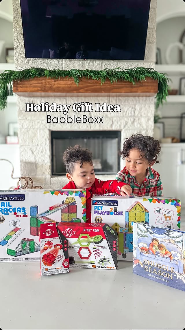 Instagram post by @vanessa_amonn for BabbleBoxx. Caption reads: [...] holiday gift ideas from our BabbleBoxx!....