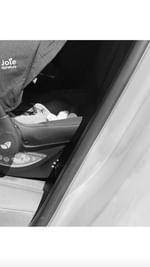 Instagram post by @trinig for Joie Baby Gear. Caption reads: #AD A day in the life of my little passenger....