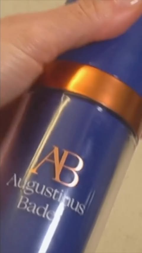 Instagram post by @carasantanaleto for Augustinus Bader. Caption reads: you asked, I’m answering. @augustinusbader....