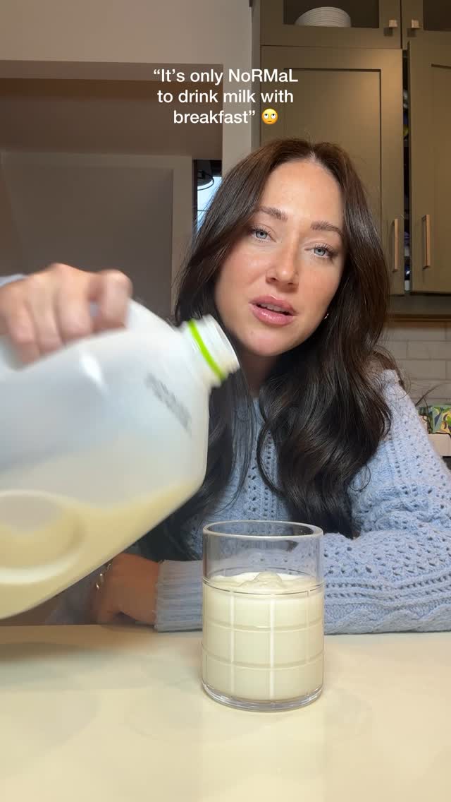 Instagram post by @lobeeston for gonnaneedmilk. Caption reads: Milk Mukbang? I think I love it the most.....