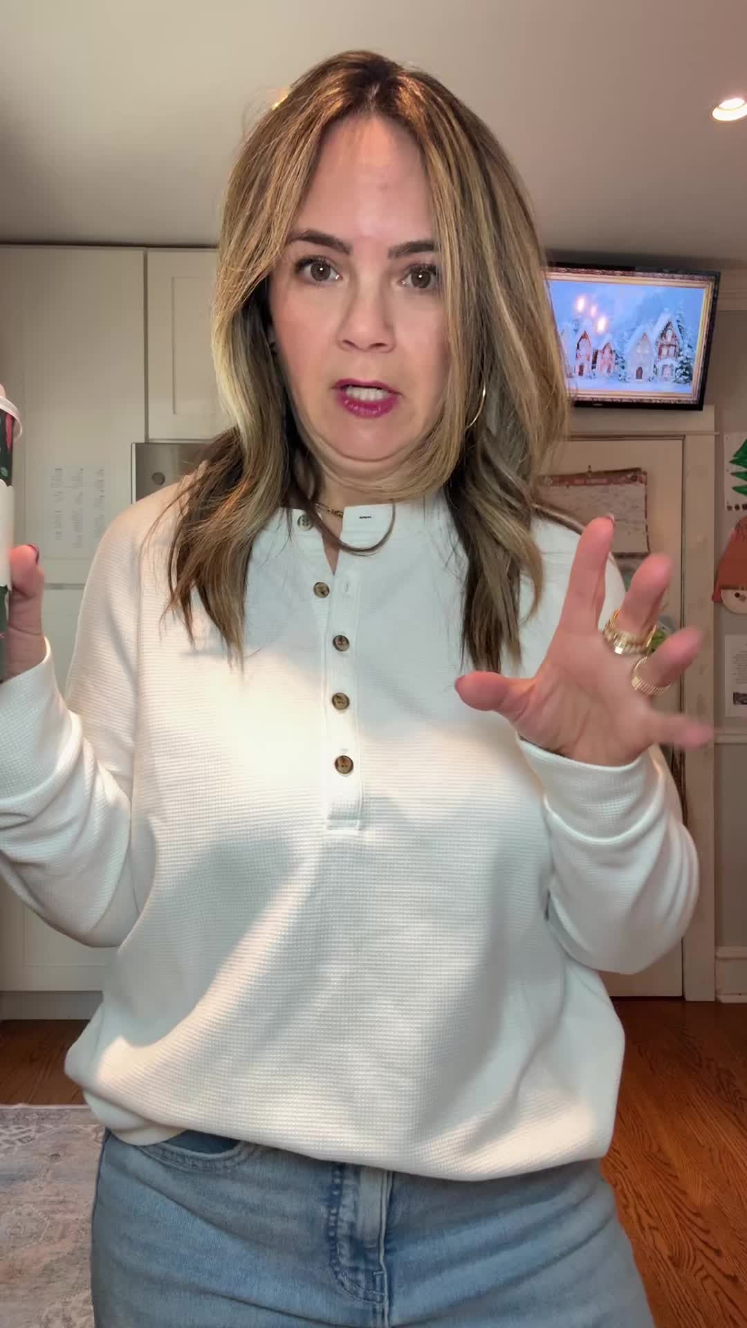 TikTok post by @carolsportsmom for PrettyGarden. Caption reads: [...] #over40fashion @PrettyGarden.