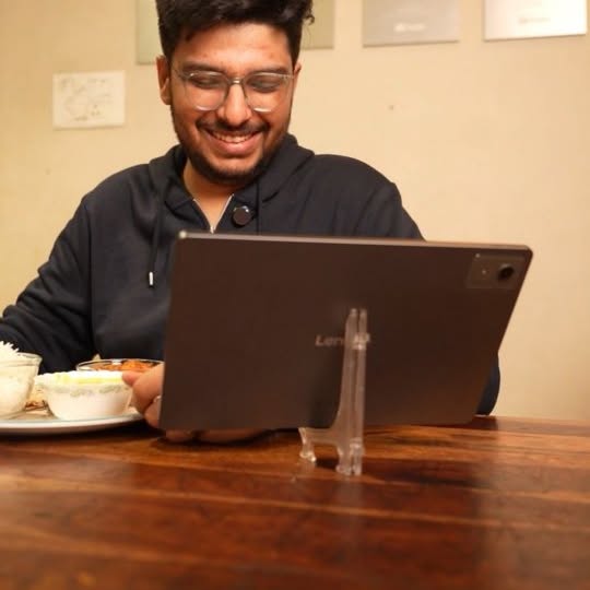 Instagram post by @8bitmafia for Lenovo. Caption reads: From early morning coffee to late-night streams,....