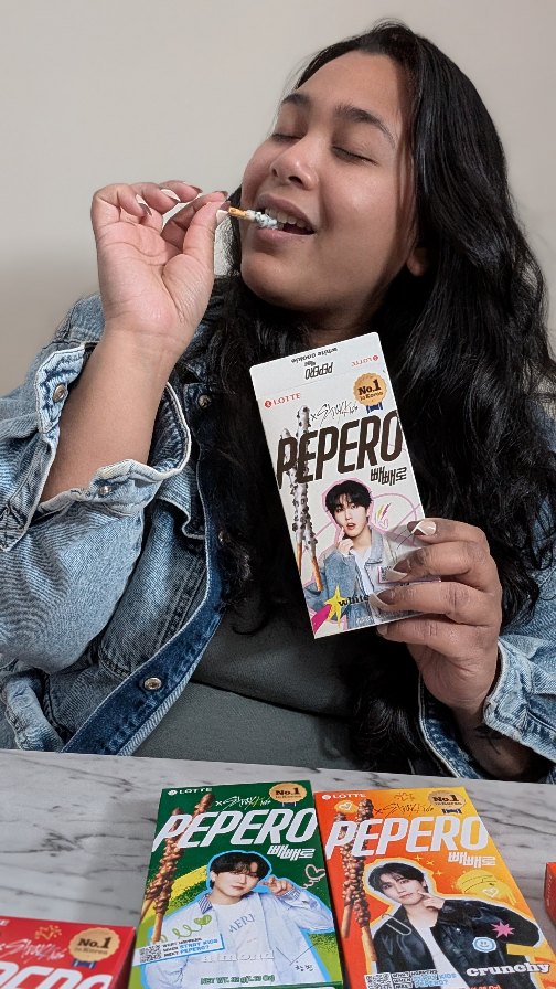 Instagram post by @novelleandmommy for Try The World. Caption reads: #ad It’s Pepero Day! 🍫💞 Celebrate November 11 by....