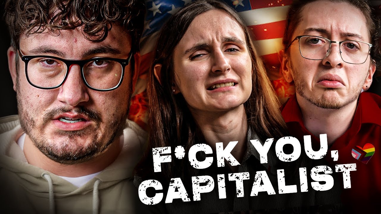 YouTube post by @CalebHammer for Fizz. Caption reads: Trans Socialists Hate America | Financial Audit.