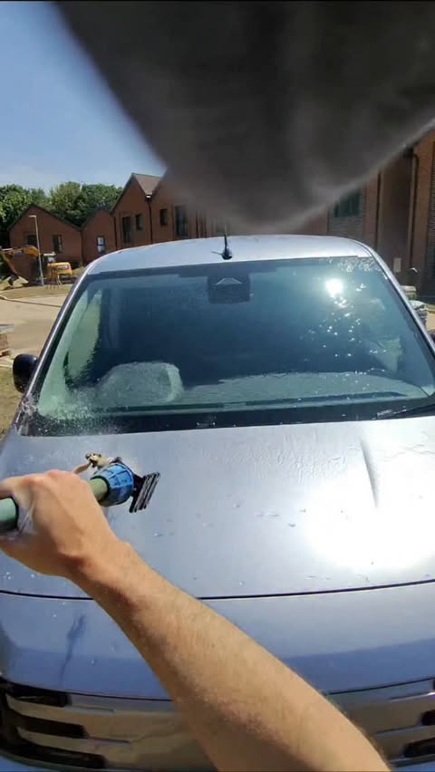 Instagram post by @nickthedecorator for Peugeot. Caption reads: Last Job Of The Day....Cleaning The Peugeot....