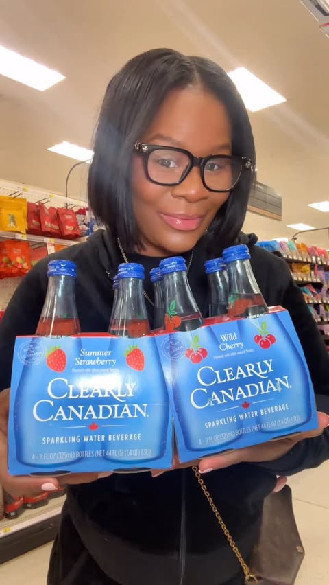 Instagram post by @isistkeyah_ for Clearly Canadian. Caption reads: [...] this drink, you know the feeling 🥺....