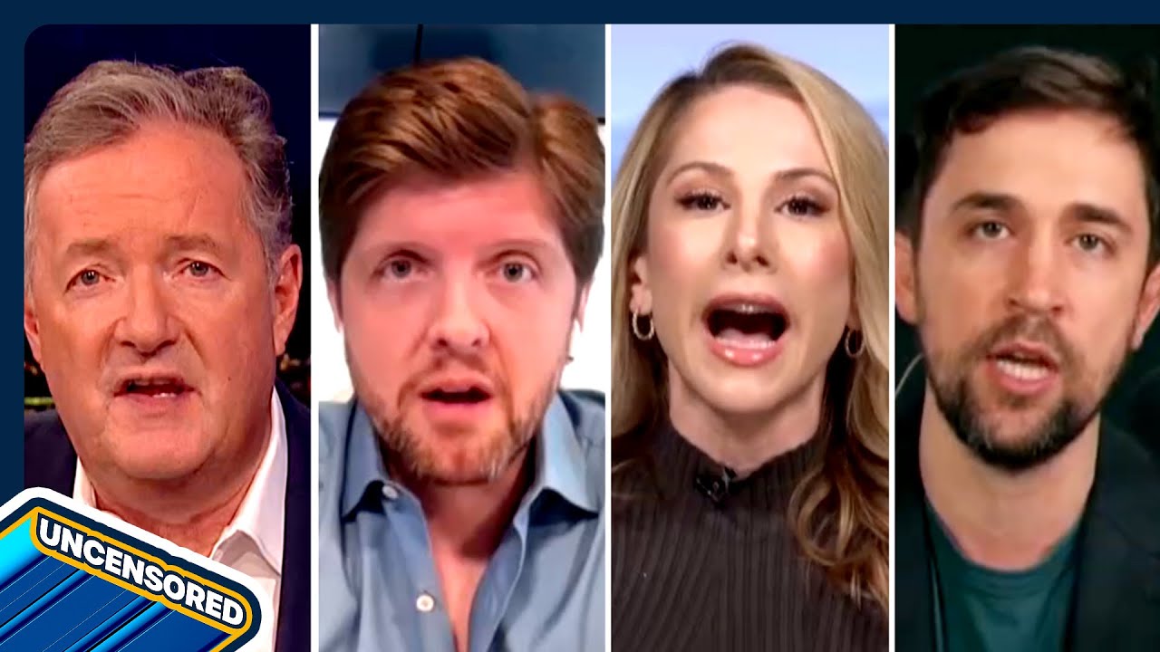 YouTube post by @PiersMorganUncensored for ExpressVPN. Caption reads: “We Need ANSWERS!” Thomas Crooks + Epstein Files -....