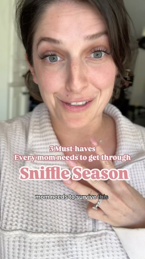 Instagram post by @livingononepercent for Hyland's Naturals. Caption reads: Don’t go into sniffle season without Hyland’s....