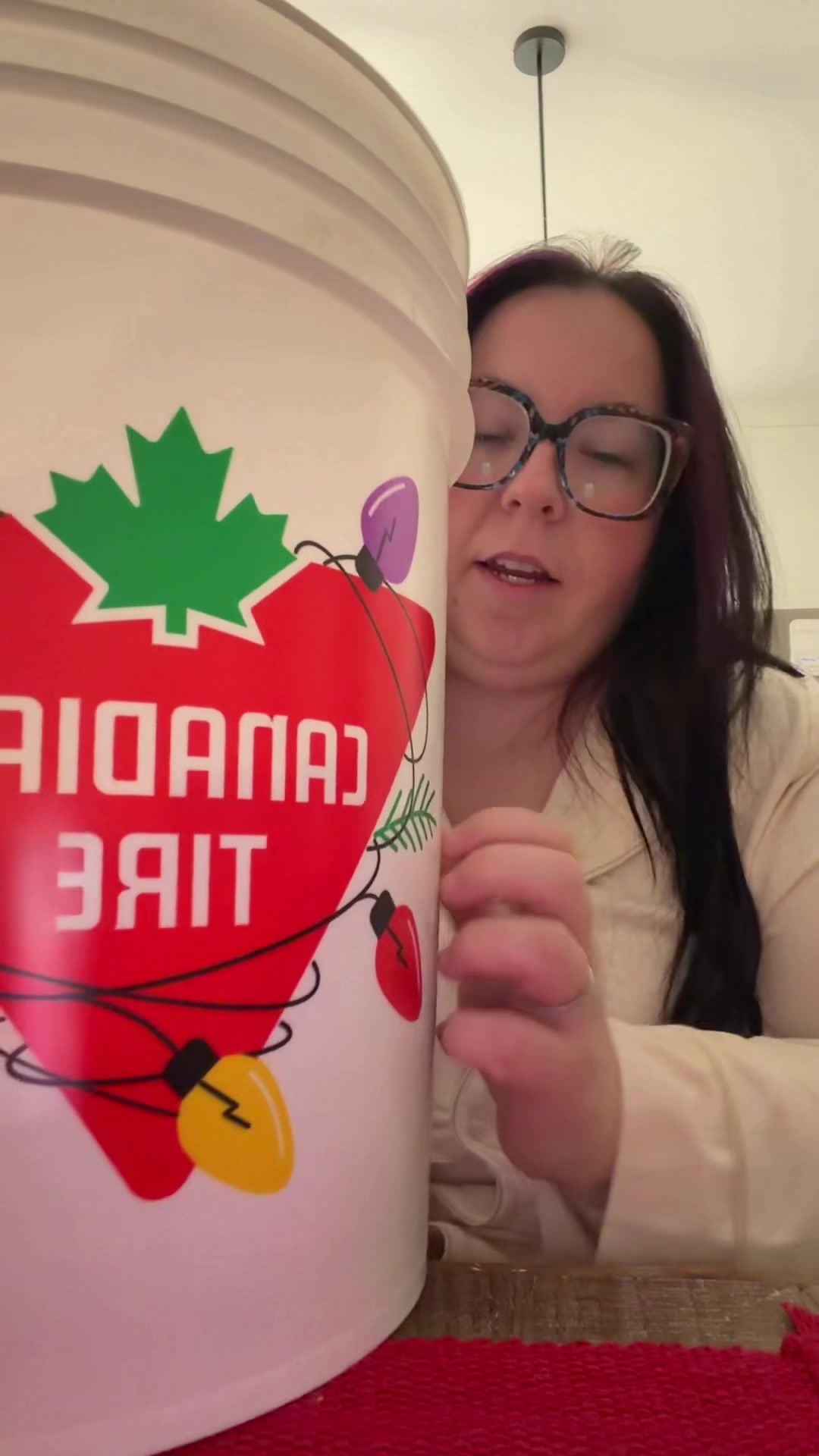 TikTok post by @aliciamccarvell for Canadian Tire. Caption reads: DAY 2/12  gifted by @Canadian Tire .