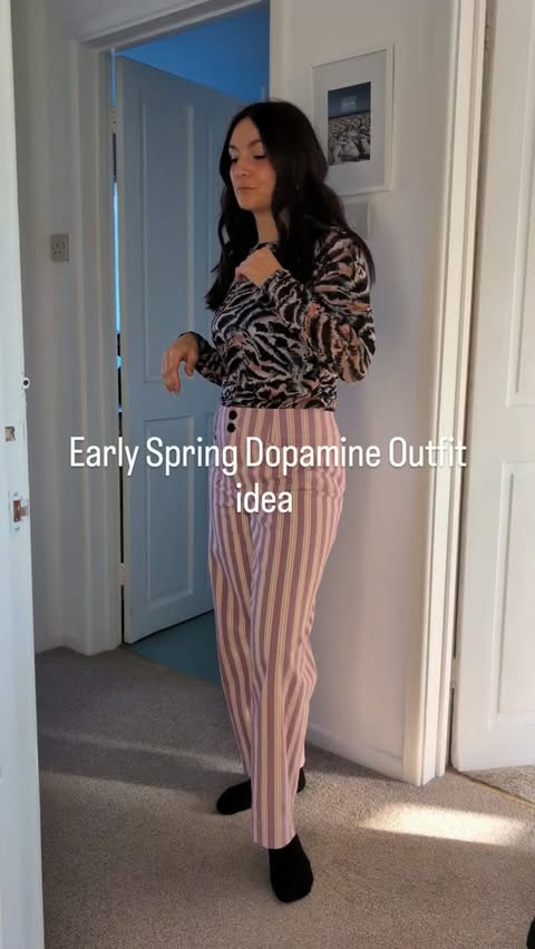 Instagram post by @lauradopamineoutfits for THREADBARE. Caption reads: Ok, I'm ready to dress for Spring now. Anyone....