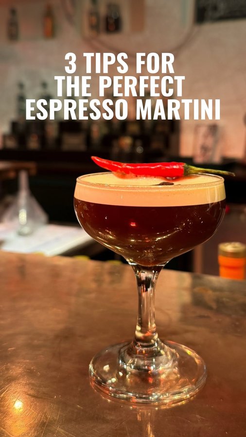 Instagram post by @beckypaskin for Lavazza. Caption reads: 3 tips to make the perfect Espresso Martini (from....