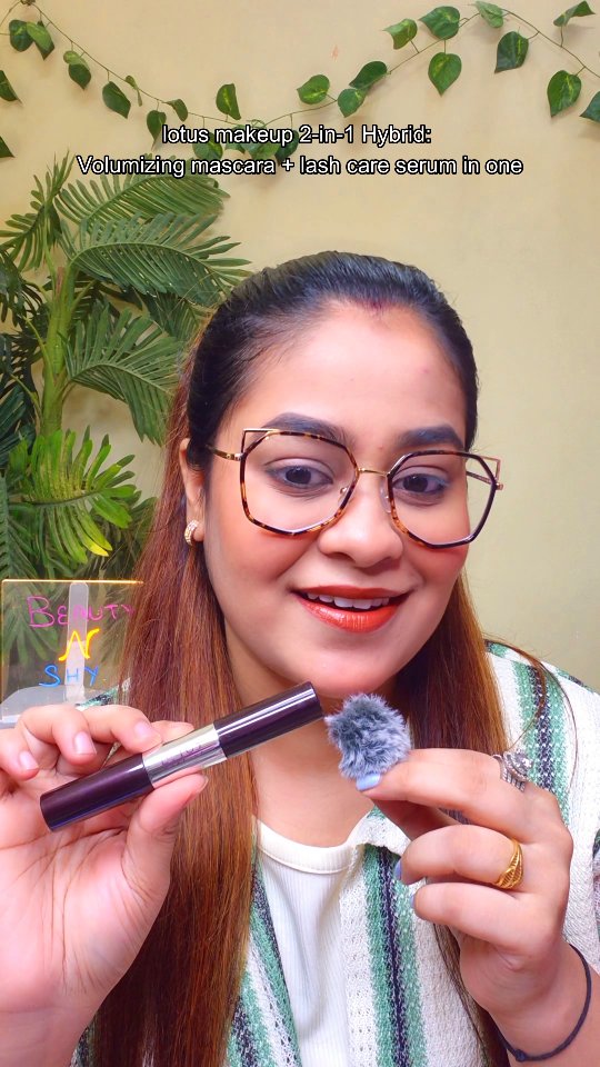 Instagram post by @beauty_n_shy for Lotus Herbals. Caption reads: The Lotus Herbals @lotus_herbals 2-in-1 Hybrid....