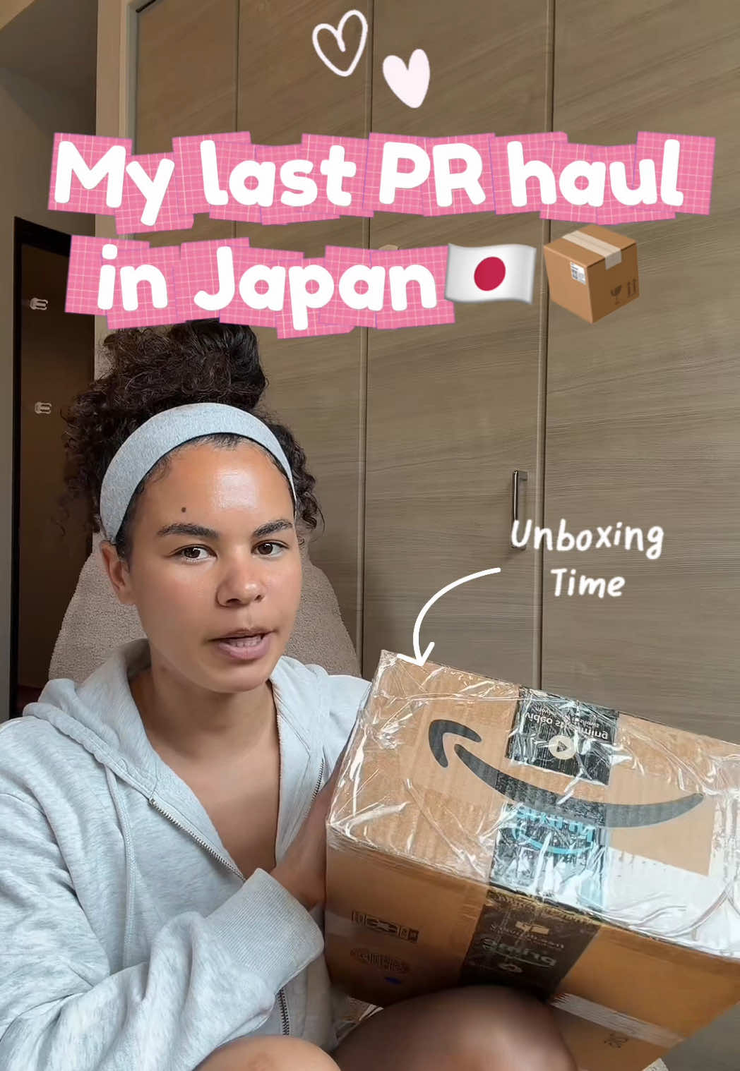 TikTok post by @hinkleyhailey for Abercrombie & Fitch. Caption reads: I linked everything in my Shopmy🫶🏽 #unboxing....