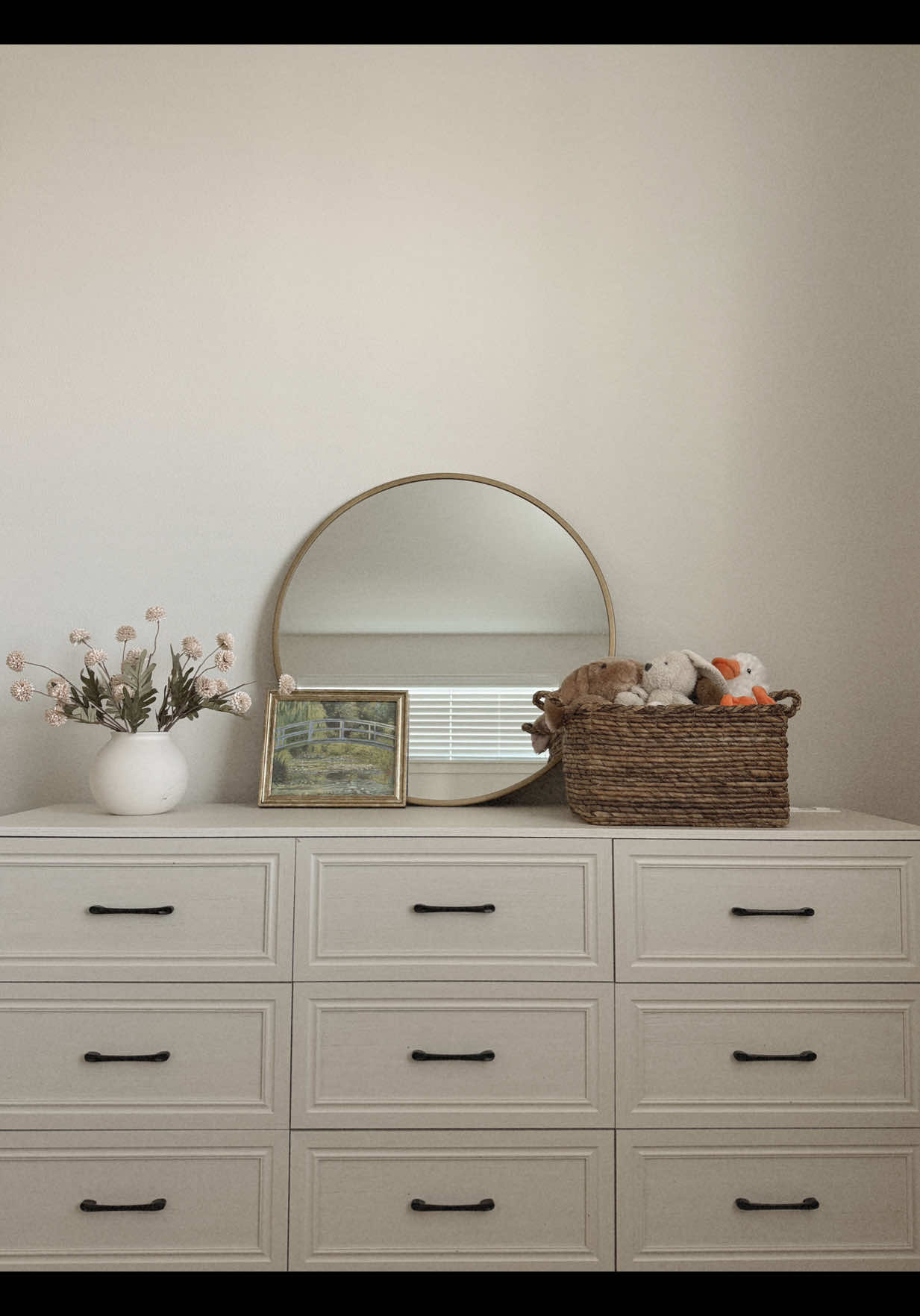 TikTok post by @kaaylaramirez for Vabches. Caption reads: [...] + practical! This 9-drawer dresser from....