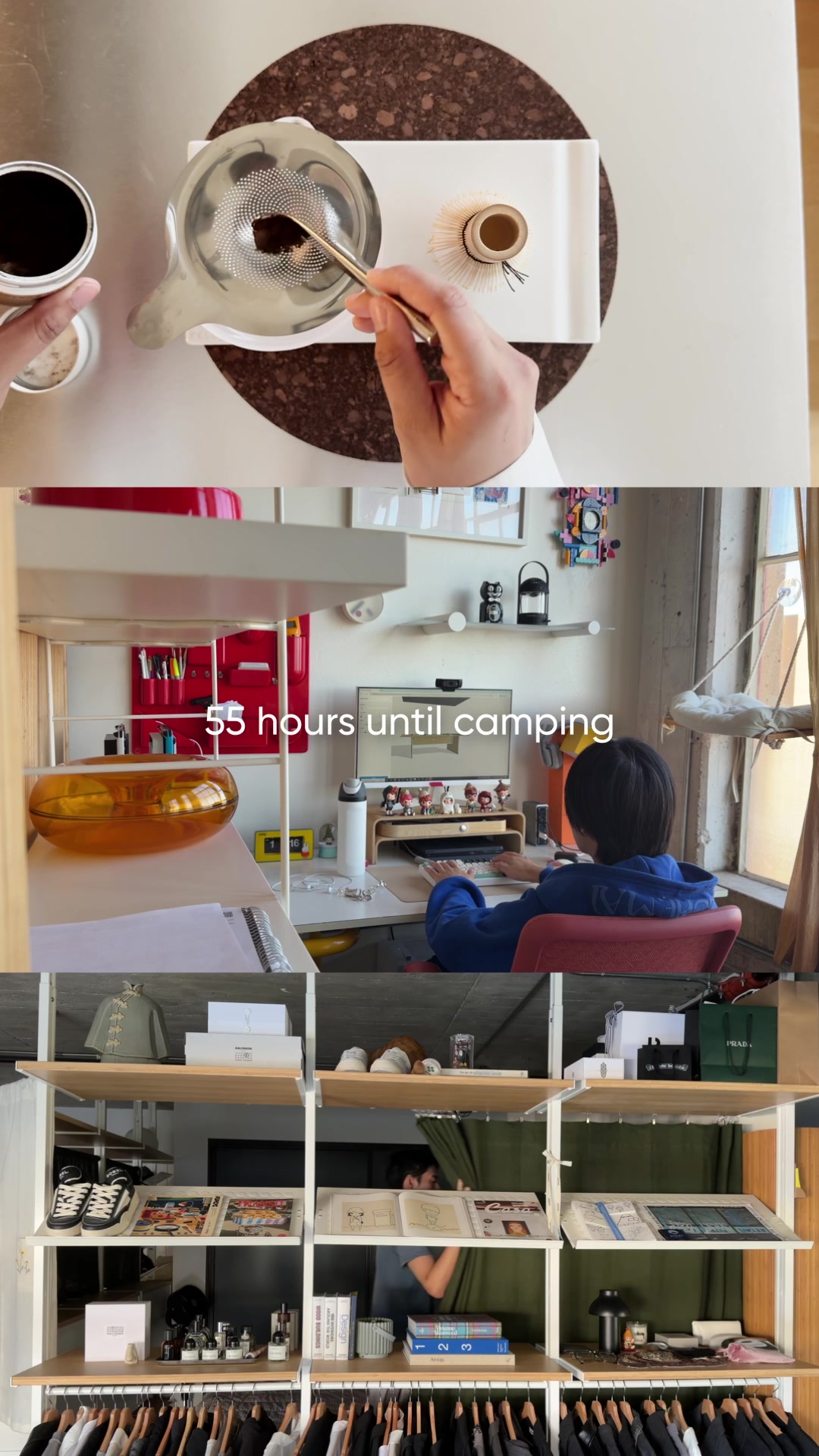 TikTok post by @kaerukeki for Snow Peak. Caption reads: The fastest trip to make it out of a group chat....