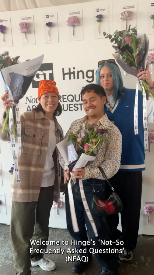 Instagram post by @monkidj for GAY TIMES. Caption reads: Thank you for the invite! @hinge @gaytimes 

76%....