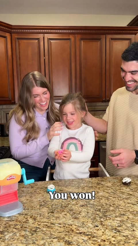 Instagram post by @hannahwiththelipstick for Play-Doh. Caption reads: [...] first of many donut competitions! The....