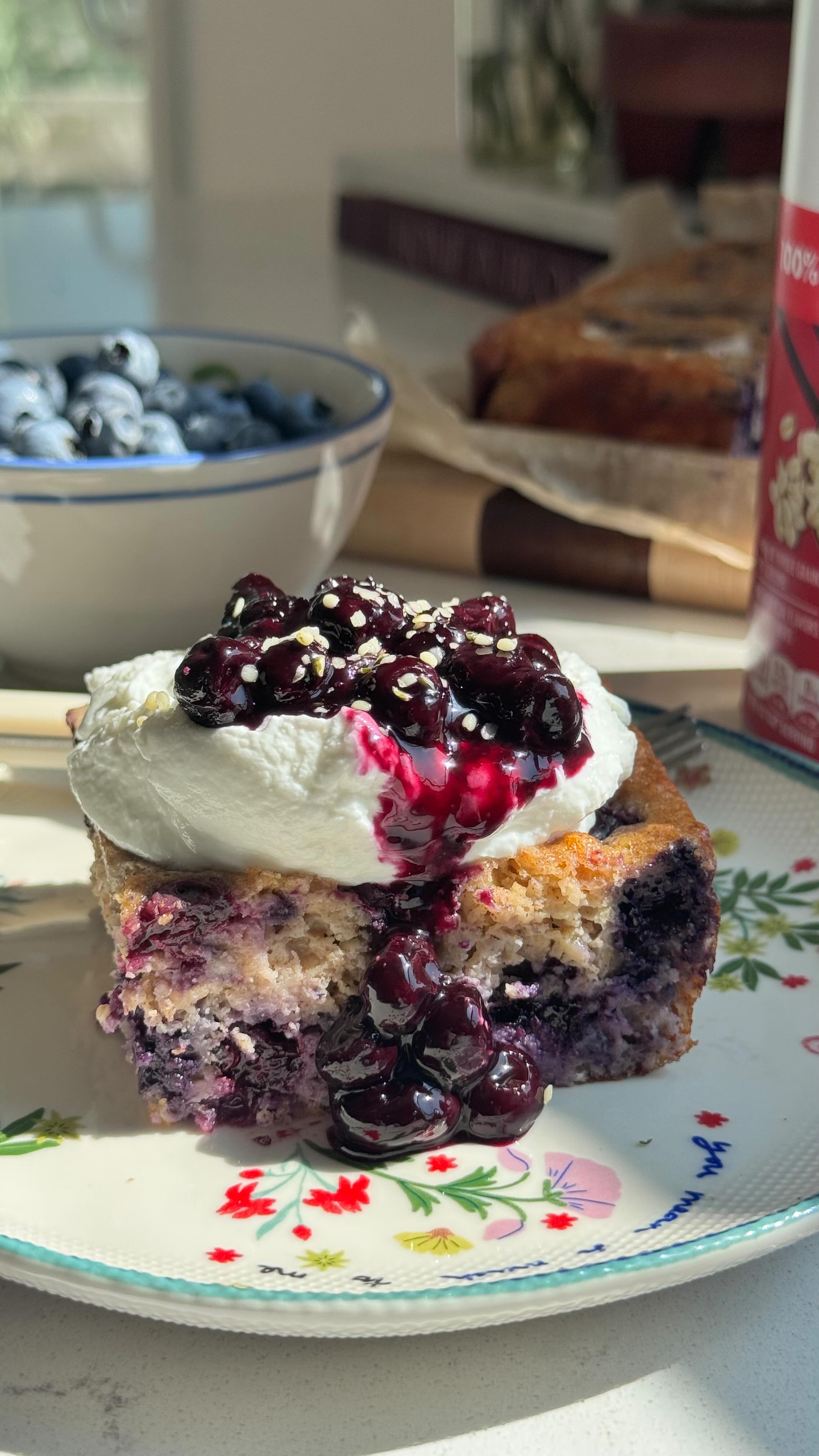 Instagram post by @cherylshealthylife for Meijer. Caption reads: Blueberry Banana Baked Protein Oats 🫐🍌
It’s that....