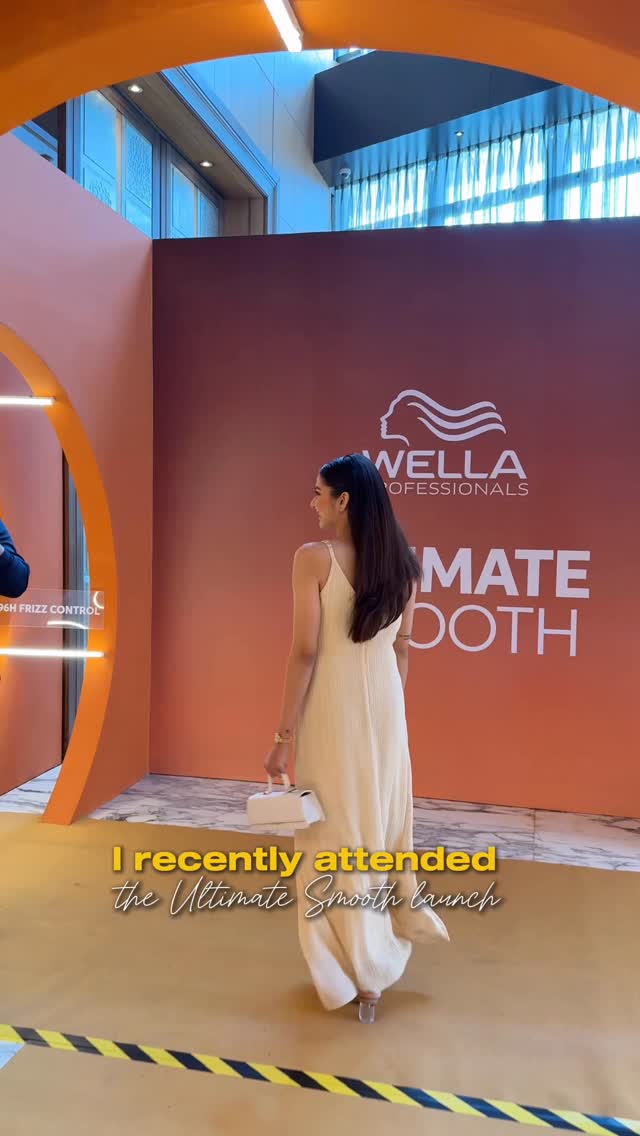 Instagram post by @blessedwithblend for Wella. Caption reads: Still not over The Ultimate Smooth Launch by....