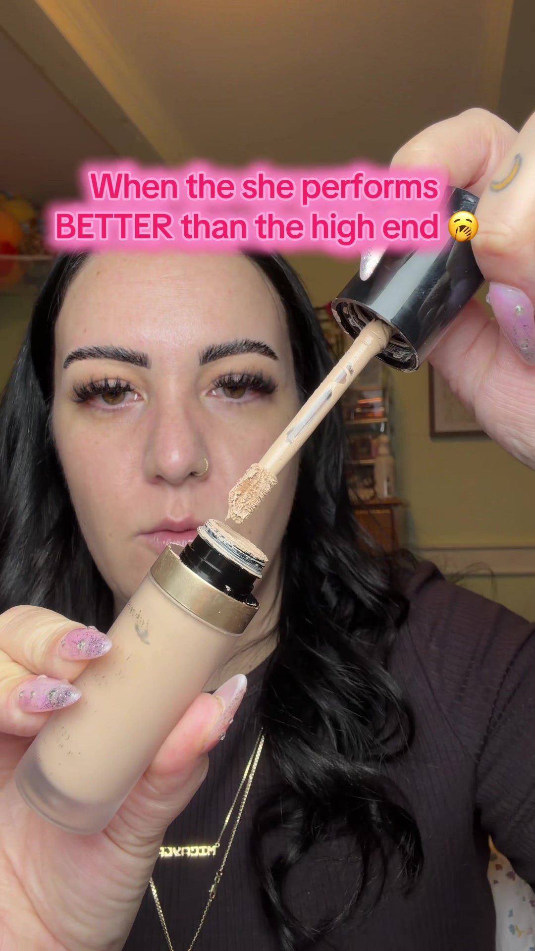 TikTok post by @micaylam2 for Lakerain Beauty. Caption reads: [...] @lakerain beauty.