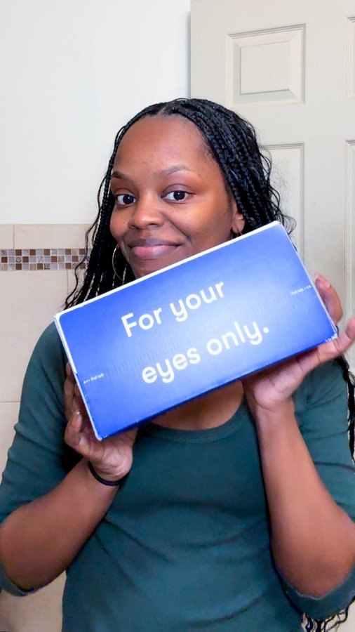 Instagram post by @tanaymichele for 1800 Contacts. Caption reads: #ad If there was one thing I USED to be good for....