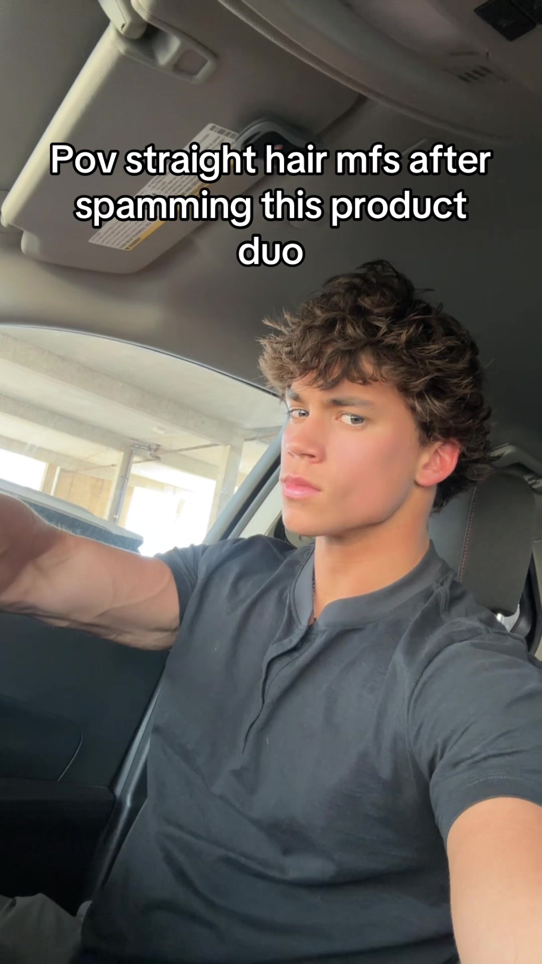 TikTok post by @mack2083 for Based BodyWorks. Caption reads: fix your straight hair @BASED.