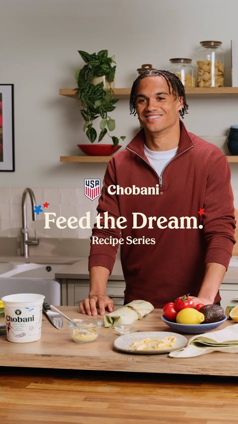 Instagram post by @antonee_jedi for Chobani. Caption reads: [...] To make your own, you’ll need: ½ cup....