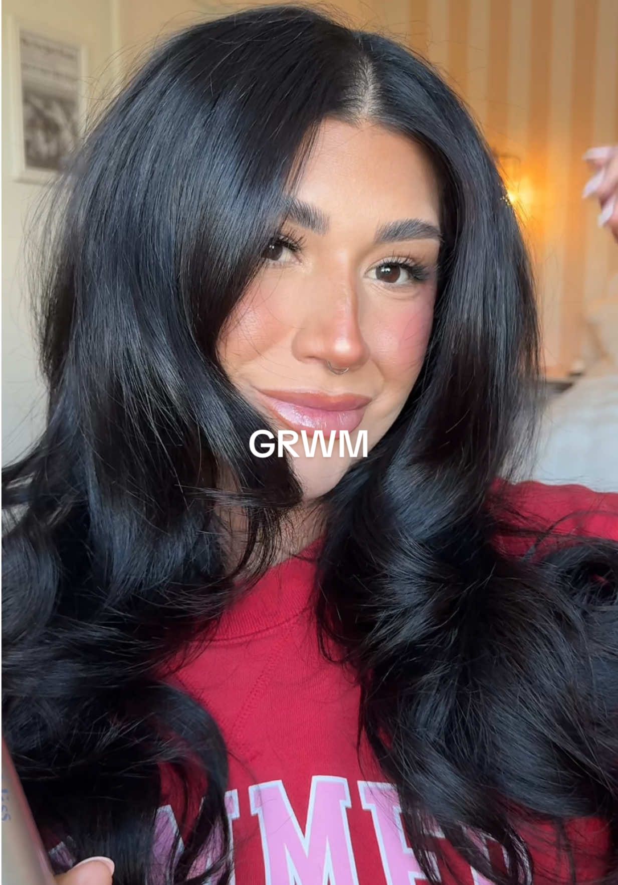 TikTok post by @alyssa_nicolee for Glamnetic. Caption reads: GRWM & all my besties 🤭🫶🏼 @JiYu Skin  @Summer....