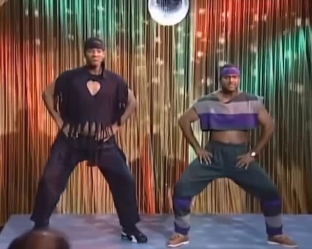 Instagram post by @chloearnoldtaps for Peacock. Caption reads: Had so much fun coaching @jabaribanks and @ollysho....