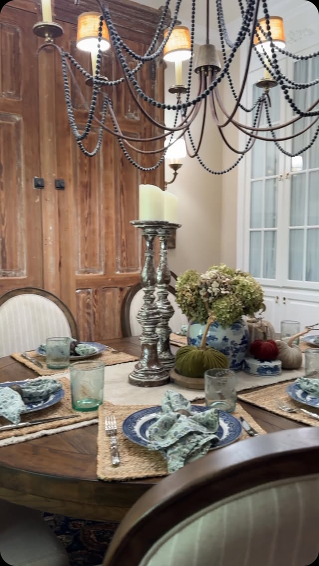 Instagram post by @oursouthernhome for Nearly Natural. Caption reads: [...] a bit of autumn to our home. This....