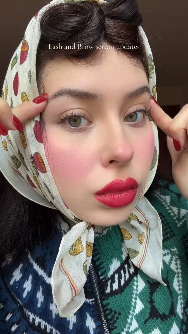 Instagram post by @rosymelina for Nuorganic. Caption reads: My eyelash and brow update with @nuorganic 🥹🫶....