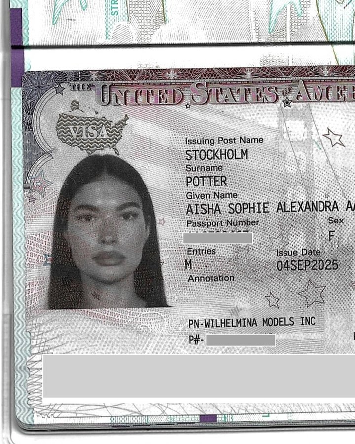 Instagram post by @aishapotter for WILHELMINA. Caption reads: I’m so back!!.