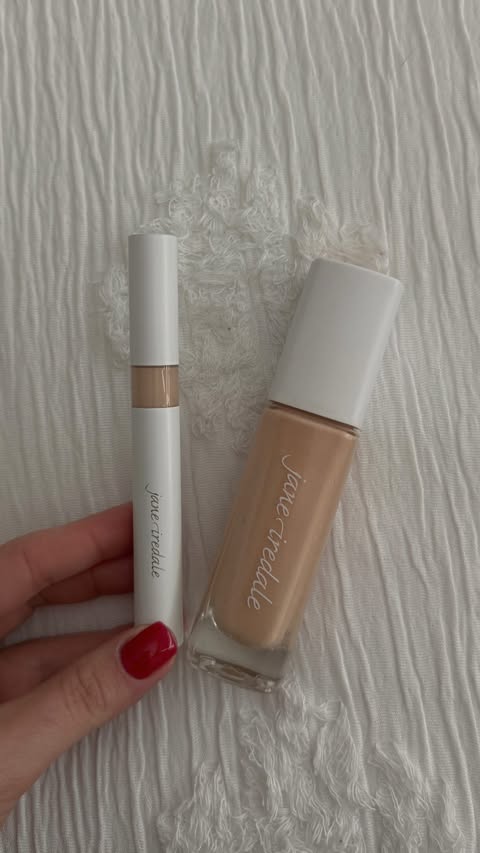 Instagram post by @angelacbeauty for jane iredale. Caption reads: [...] Brightening Under Eye Concealer from....